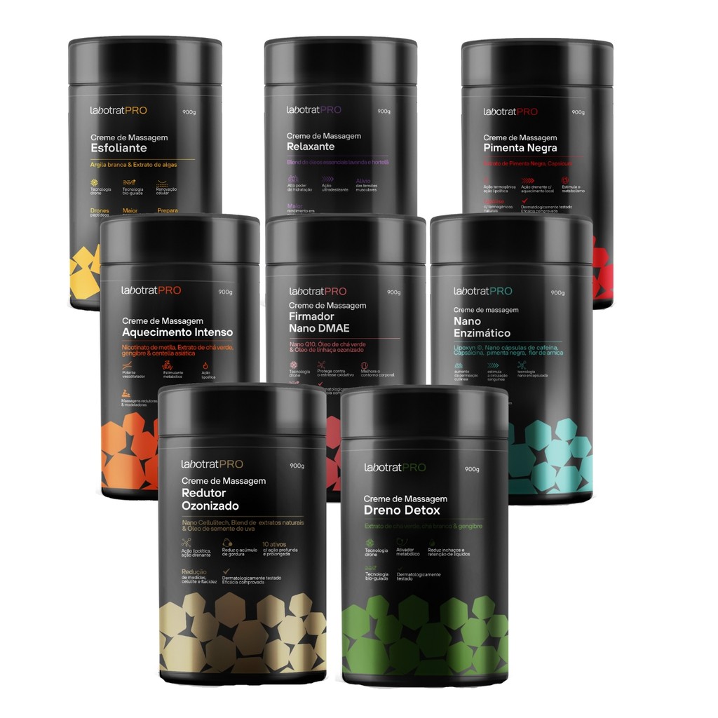 Creme Massagem Dreno Redutor Inchaços Medidas Labotrat 900g