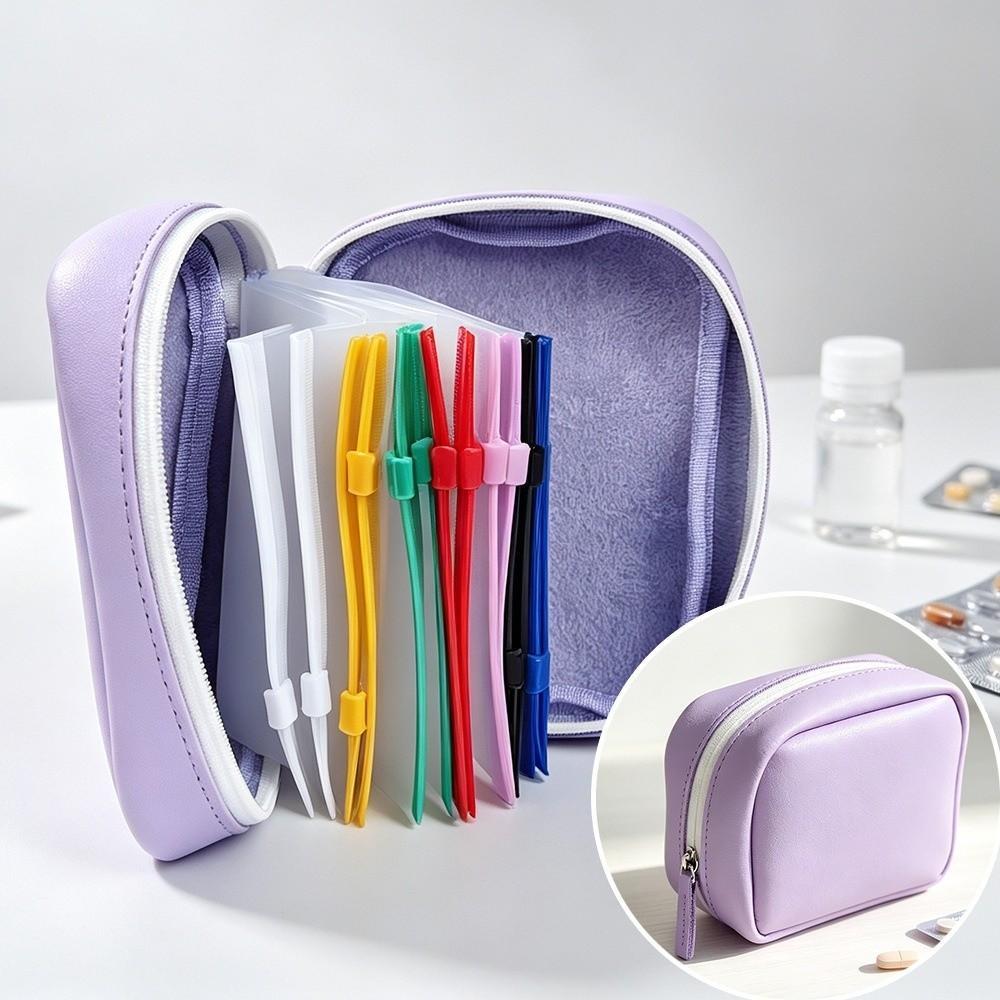 Organizador Semanal De Comprimidos, Com 7/14 Bolsos Internos Codificados Por Cores Cas,Sem BPA Reutilizável — imagem 2 de 2