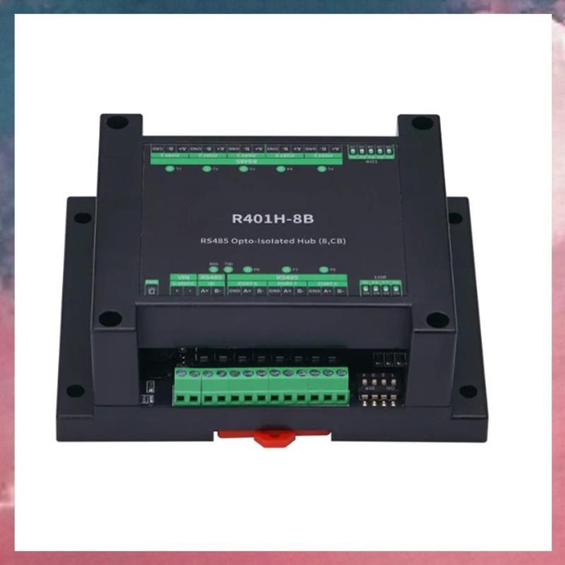 (Rjqx) 8 Canais RS485-Hub De Porta Serial Isolado Com Suporte Para Transmissão Transparente Meio Duplex De 32 Nós