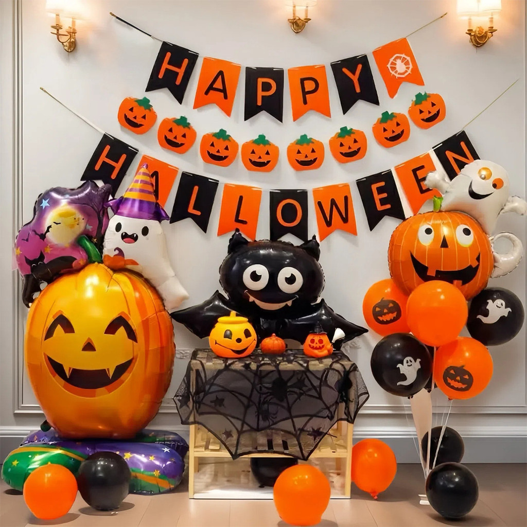 Bandeirinhas de feltro para o Halloween, decoração para lojas, decoração para casa, cenário para festas em casa.