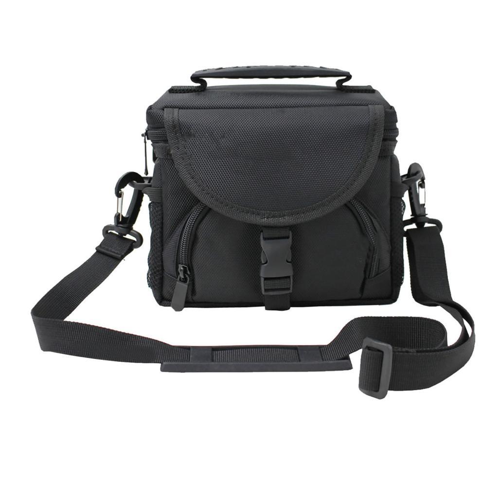 Bolsa para câmera Estojo de tecido Oxford 18x11x16cm para câmeras de ação digital DSLR com espaçadores acolchoados