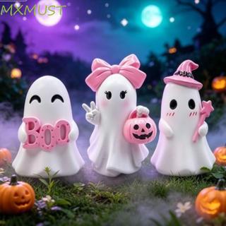 MXMUST Enfeites De Halloween , Estatueta Engraçada De Fantasma De Arco De Chapéu De Bruxa De Abóbora , Presentes Fofos E