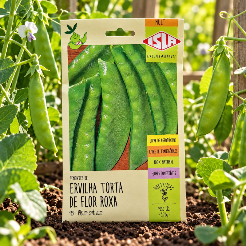 Sementes de Ervilha Torta de Flor Roxa