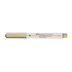 Pincel marcador multisuperfícies Multimark 1.0mm Ouro MM/10OU807ZF\357154 Faber-Castell