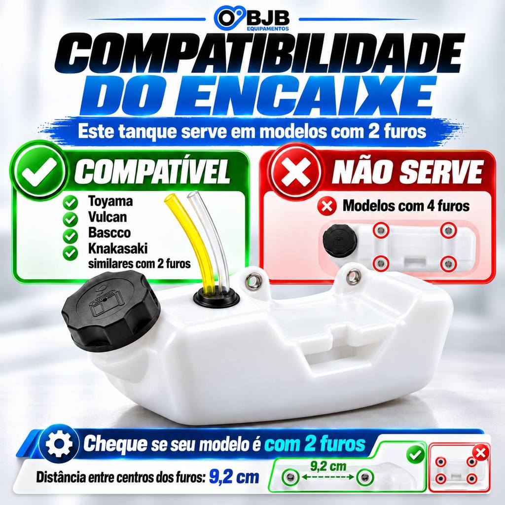 Tanque Roçadeira Gasolina Universal 42/52/63 Cilindradas — imagem 2 de 2