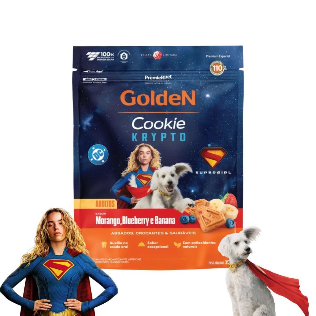 Golden Cookie Krypto Supergirl Biscoito P/ Cães Adultos 350g
