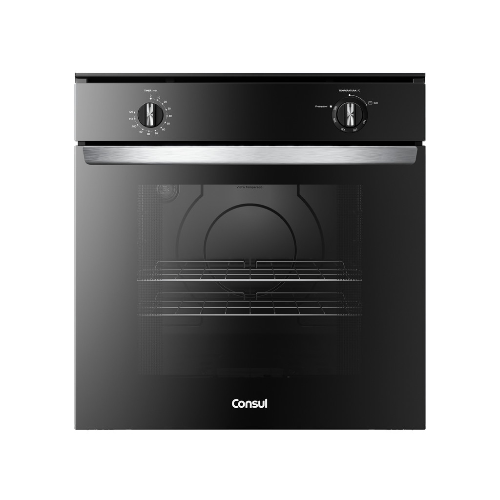 Forno de Embutir a Gás 78 Litros Preto com Grill - COA84CE