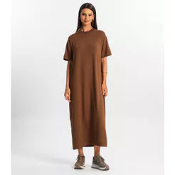Vestido Midi Feminino Rovitex Marrom