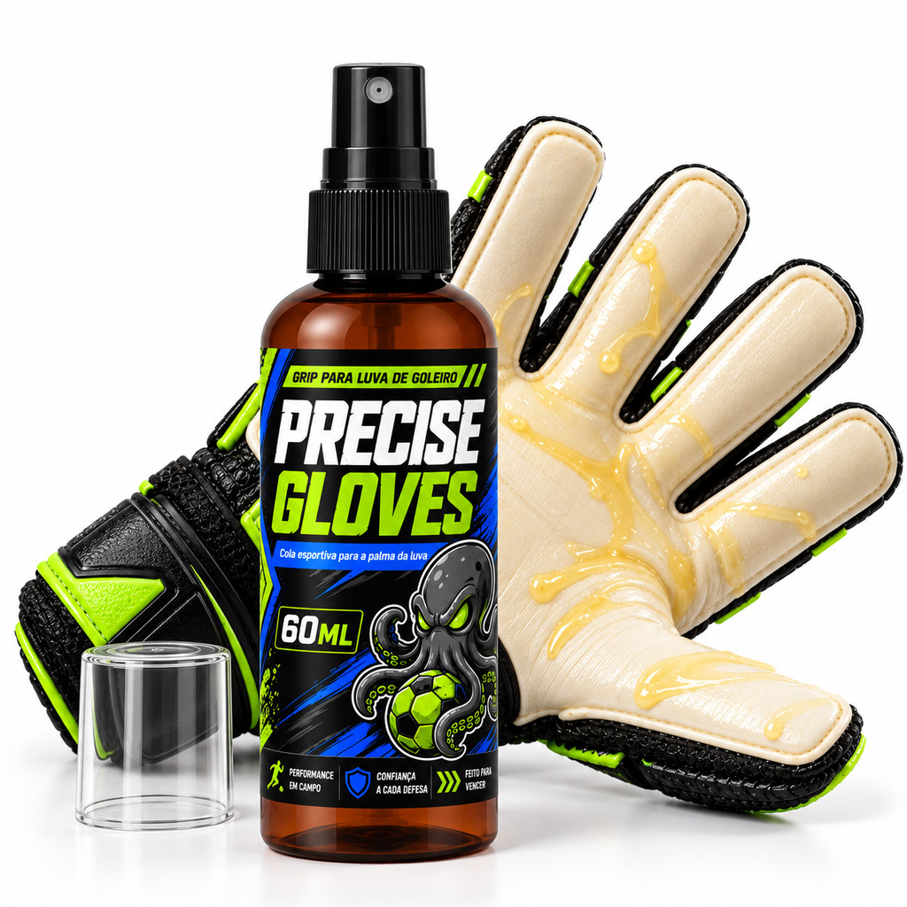 Grip Spray para Luvas de Goleiro Precise Gloves Para Futebol Futsal Cola Resistente A Água