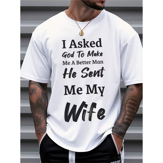 Camiseta Masculina Manga Curta Estampada Divertida Confortável Estilosa Moderna para Uso Casual Moda Tendência Verão