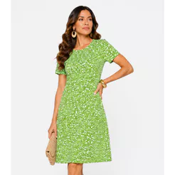 Vestido Feminino Estampado Select Verde