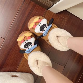Nicho All-Match bonito dos desenhos animados filhote de cachorro botas de neve feminino 2026 inverno novo estilo de sola