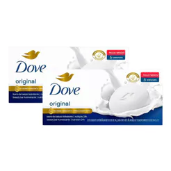 Kit Sabonete Em Barra Dove Original - 12 Unidades 90g