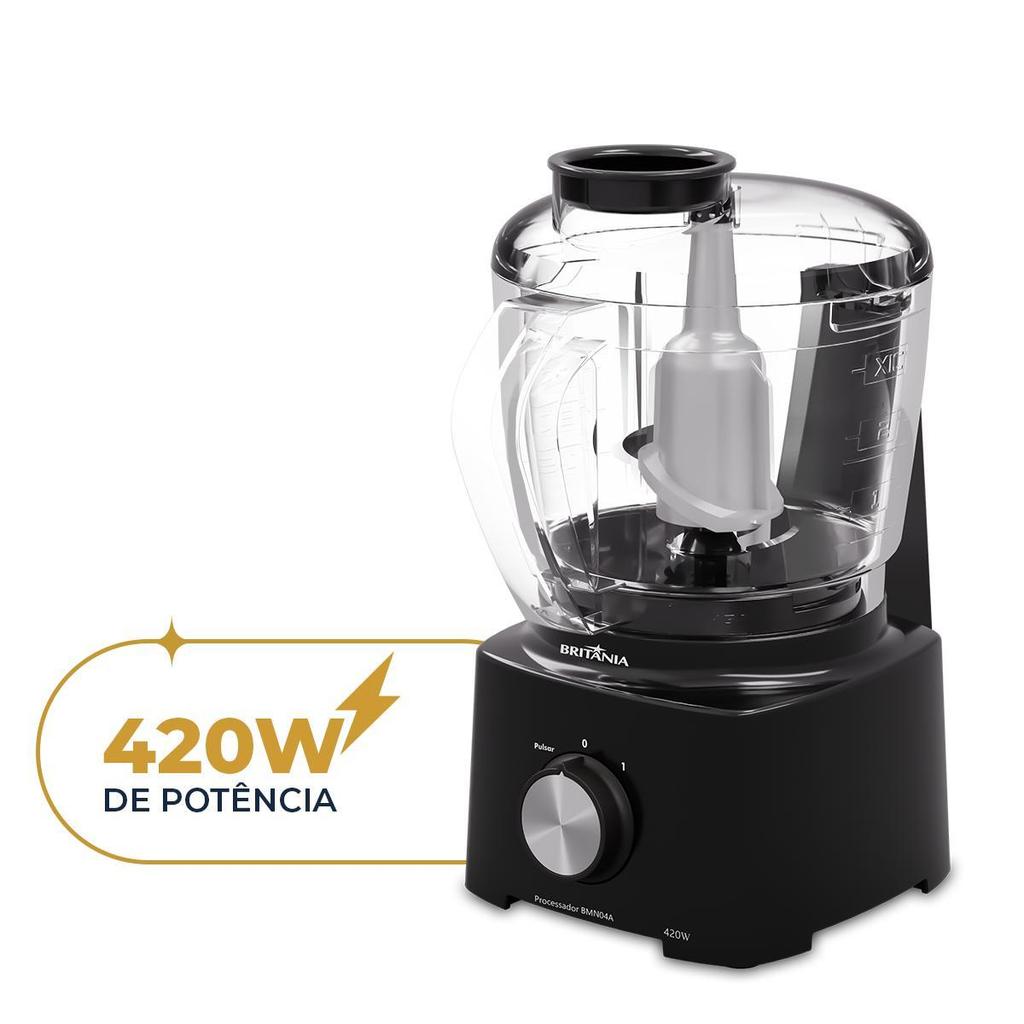 Processador Britânia 420W 1 Velocidade Preto BMN04A · foto 2