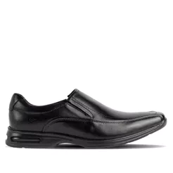 Sapato Masculino Democrata de Couro Preto Smart Comfort Preto