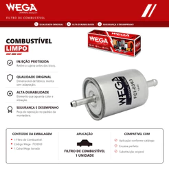 Filtro Combustível Chevrolet Blazer 1995 até 1996 Wega