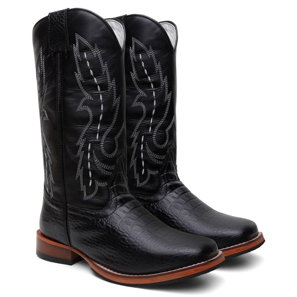 Bota Texana Masculina Preta: Onde Comprar | BuscaProdutos