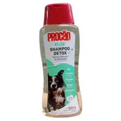 Shampoo Pet Detox 4 em 1 Procão 500ml Refresca e Renova Pelos