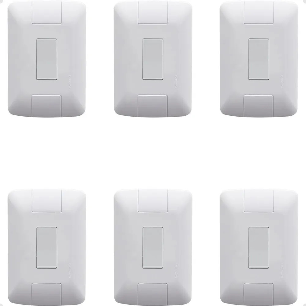 2x Kit 6 Interruptor Paralelo Acendedor Luz