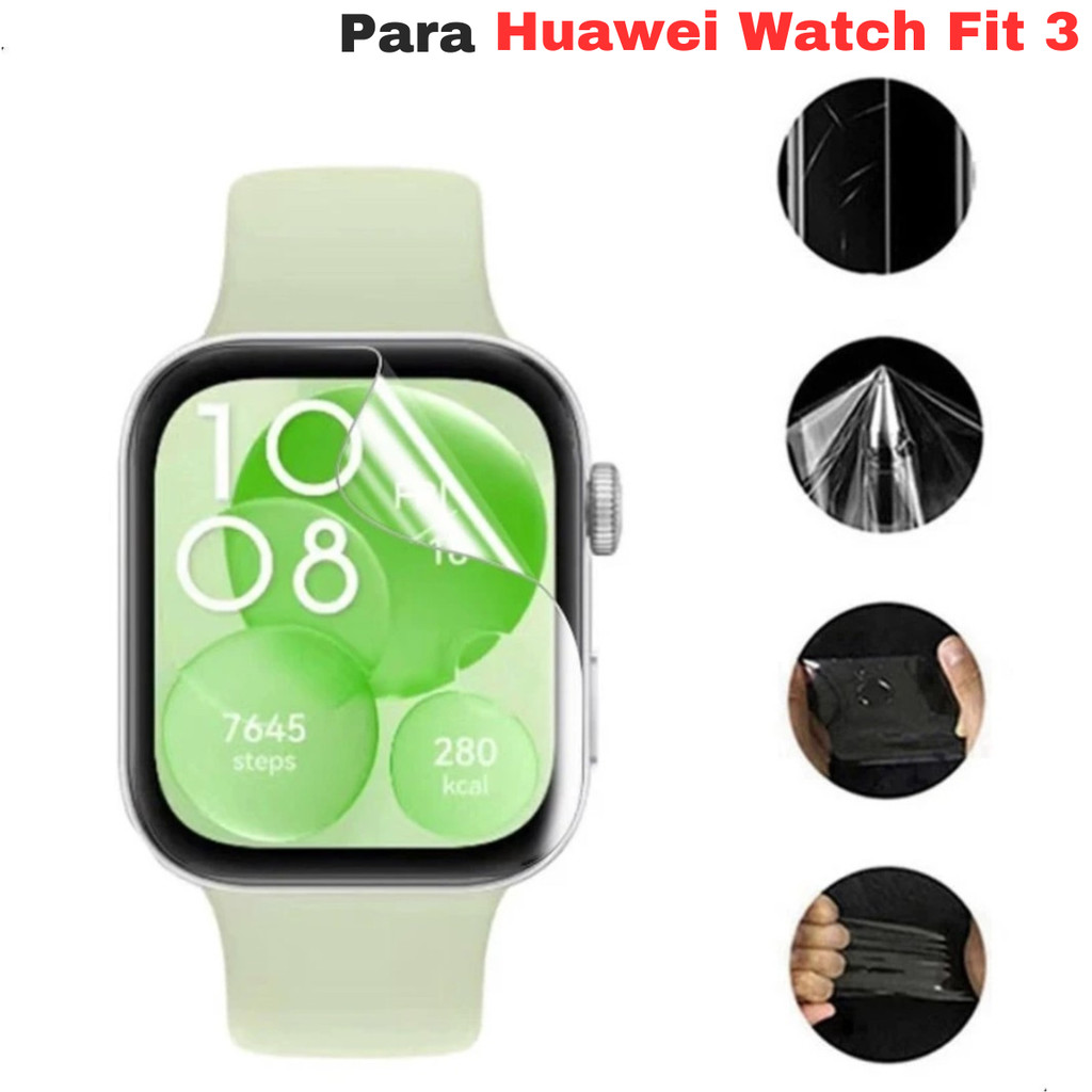 Película Proteção Tela Toda Para Huawei Watch Fit 3 Tela Amoled