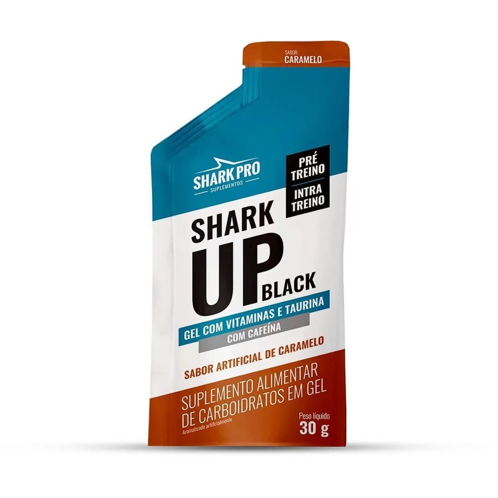 Shark Up Black Gel - 1 Sachê 30g Caramelo - Shark Pro em Oferta na Shopee