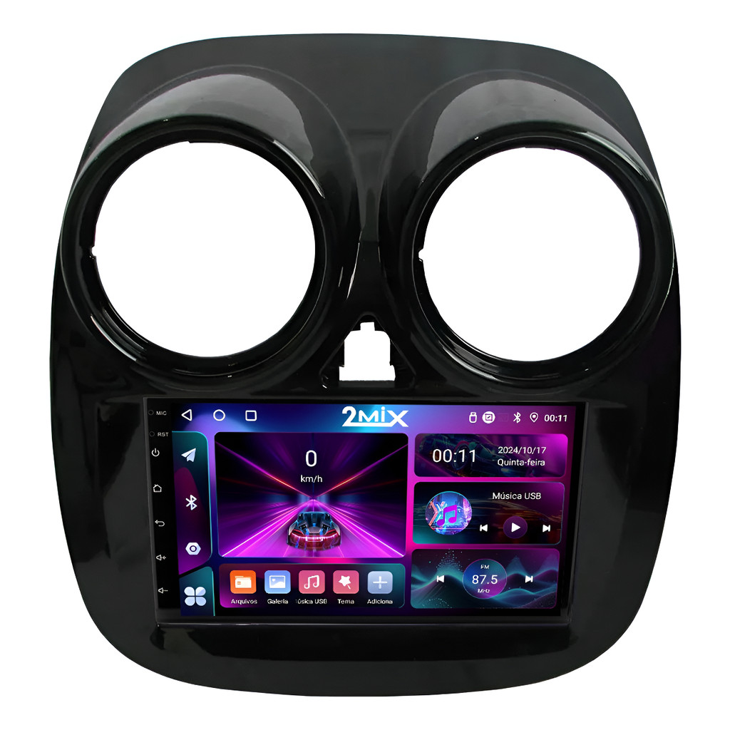 Multimidia Fiat Palio Attractive Android 14 Carplay 64gb 7p