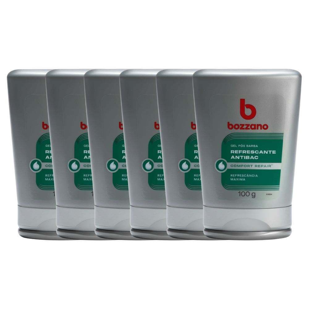 Kit Gel Pós Barba Bozzano Refrescante 6 Unidades em Oferta na Shopee