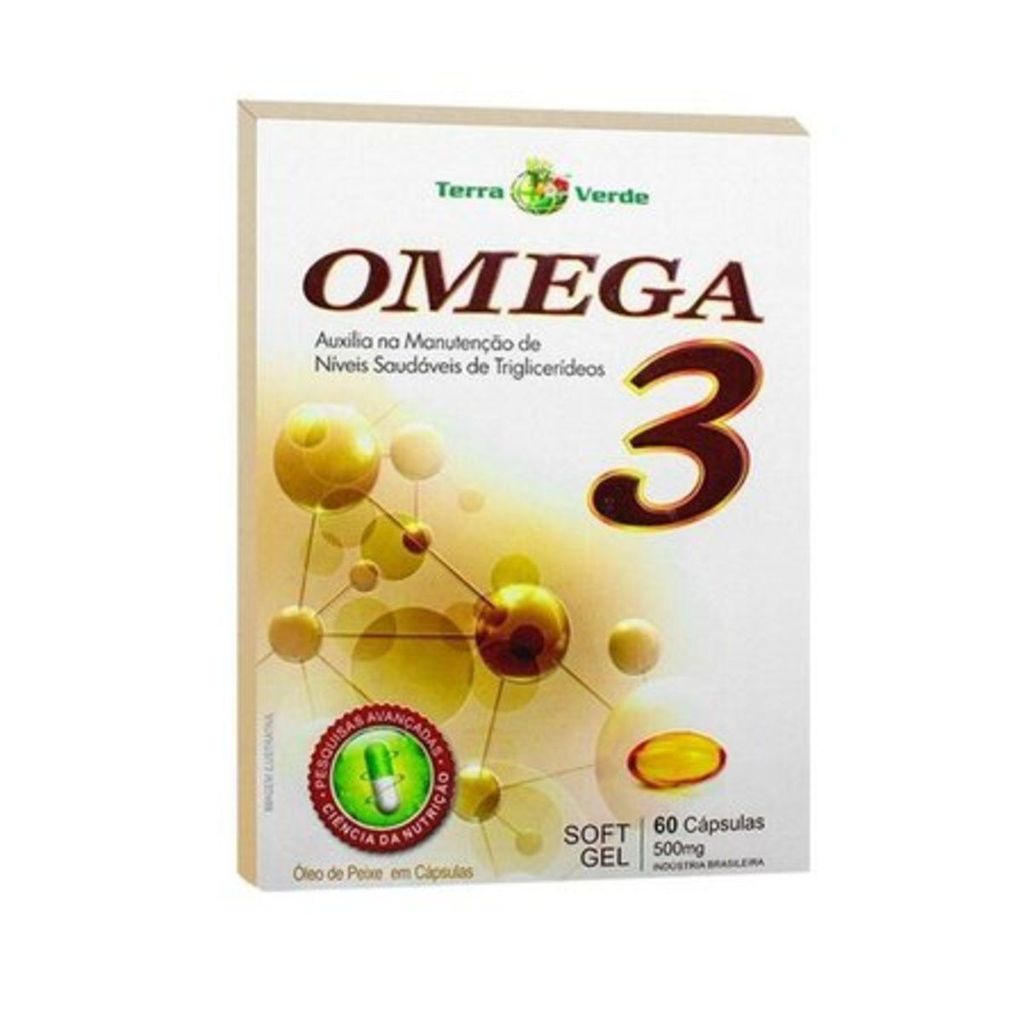 Omega 3 - 60 Cápsulas 500mg Soft Gel - Terra Verde em Oferta na Shopee