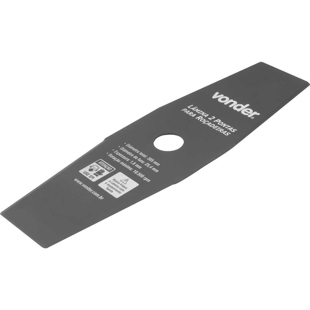 Lâmina de 2 pontas Para Roçadeiras 305 mm x 25,4 mm Vonder em Oferta na Shopee