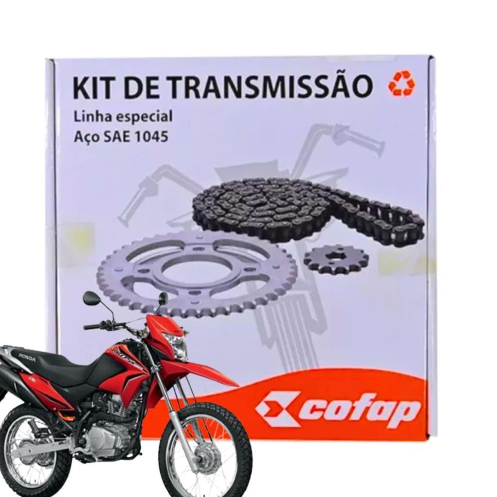 Kit Relação Tração Transmissão Honda Nxr Bros 150 2003 2004 2005 2006 2007 A 2015 Original Cofap em Oferta na Shopee