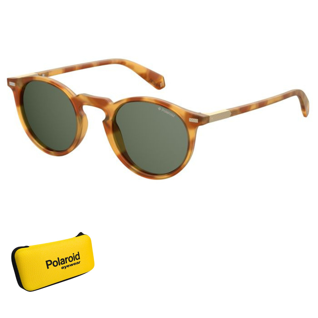 Óculos de Sol Polaroid Havana Polarizado PLD 2086/S 086 47UC S em Oferta na Shopee