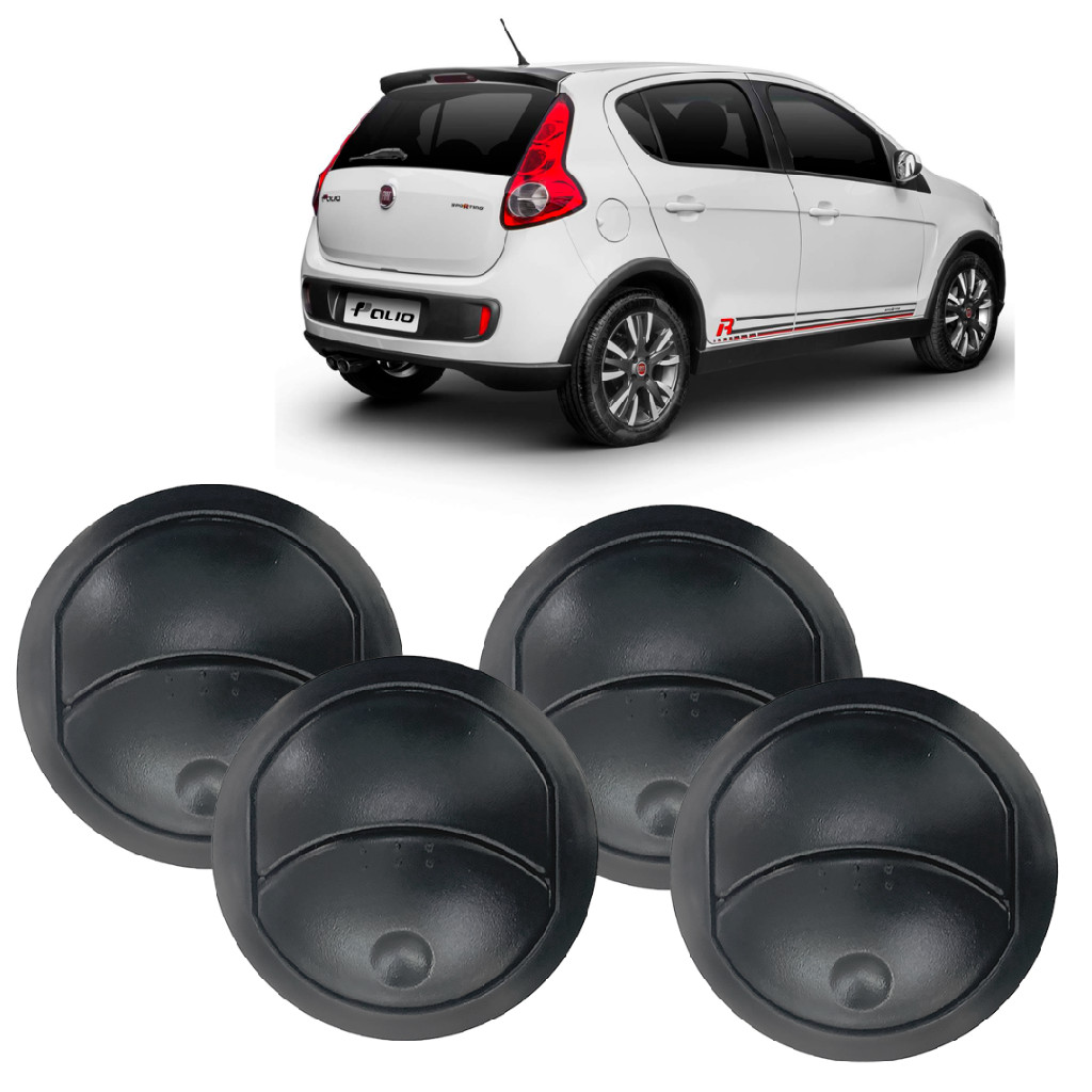 Kit 4 Difusor Palio G5 Fire Way 14 15 16 17 Cinza Escuro