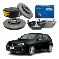 Kit Disco Pastilha Dianteiro Golf 1.6 2007 A 2014