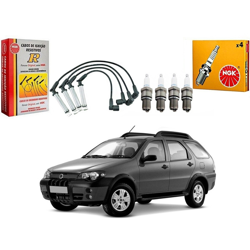 Kit Vela Ngk Cabo Palio Adventure 1.8 2005 A 2008 em Oferta na Shopee
