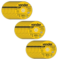 30 Discos De Corte 115mm X 1,0mm X 22,23mm DCV Vonder