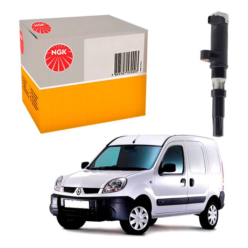 1 Bobina Ignição Ngk Kangoo 1.6 16v K4m 2008 A 2015