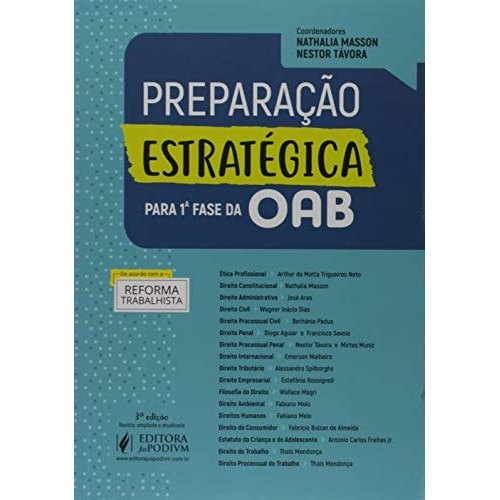 Preparação Estratégica Para 1ª Fase Da Oab de Nathalia Masson 7671189
