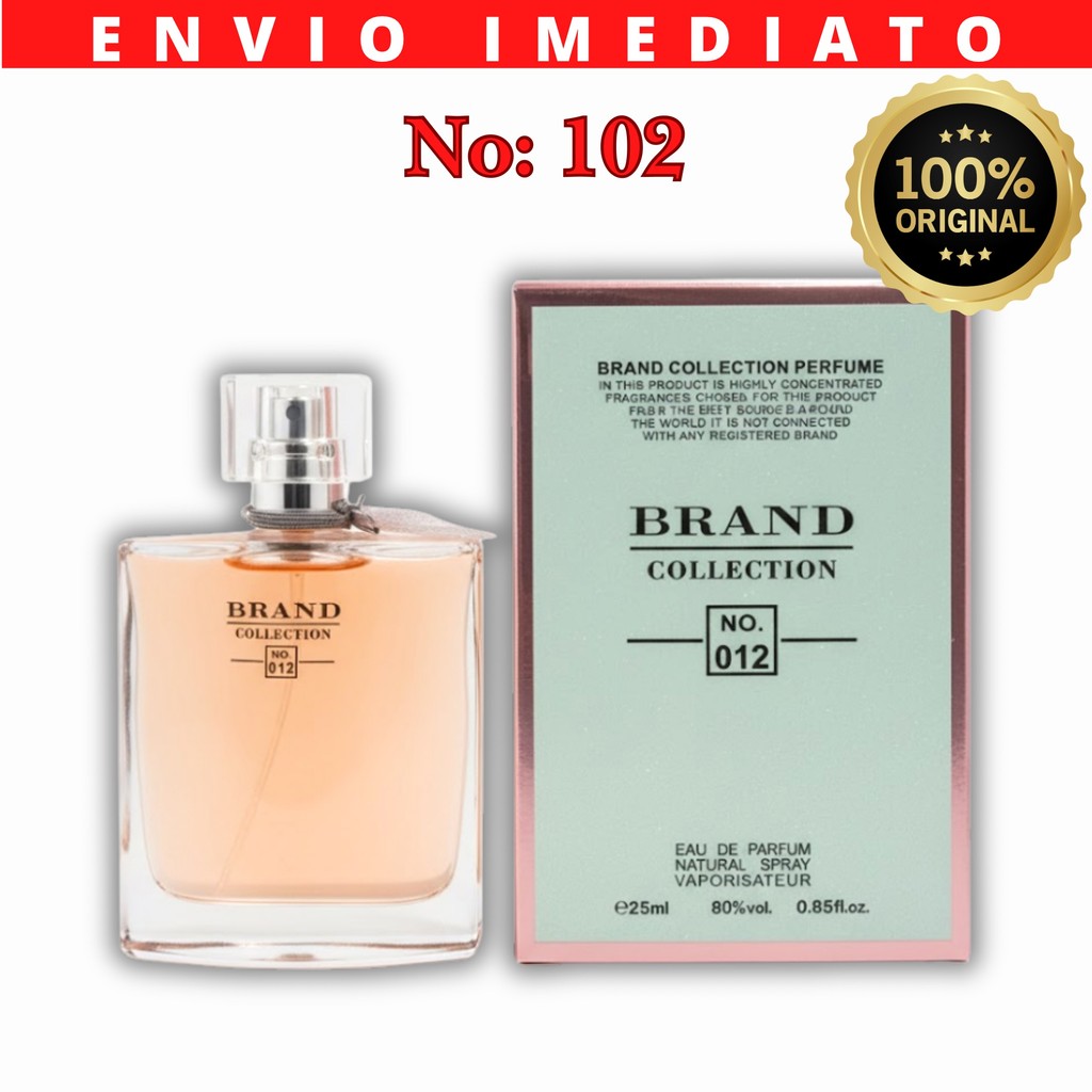 Brand Collection Perfume N° 012 Feminino: Pera e Groselha. Fragrância Alegria e Sofisticação