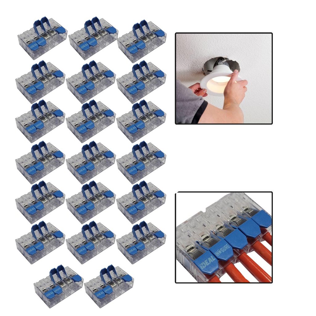 Kit 20 Conector Elétrico 5 Vias Condutor 6MM 41A (WECO/IDEAL)