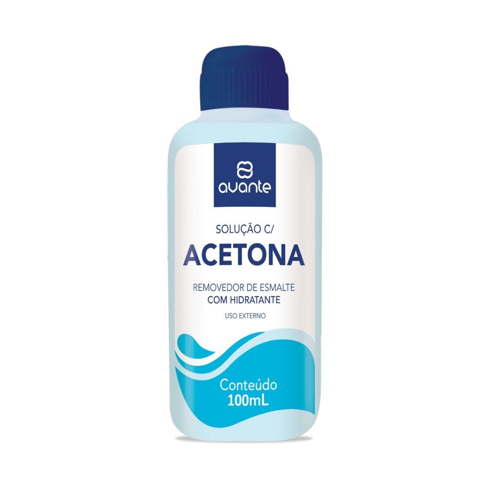 Acetona Avante Removedor de Esmalte com Hidratante 100ml em Oferta na Shopee