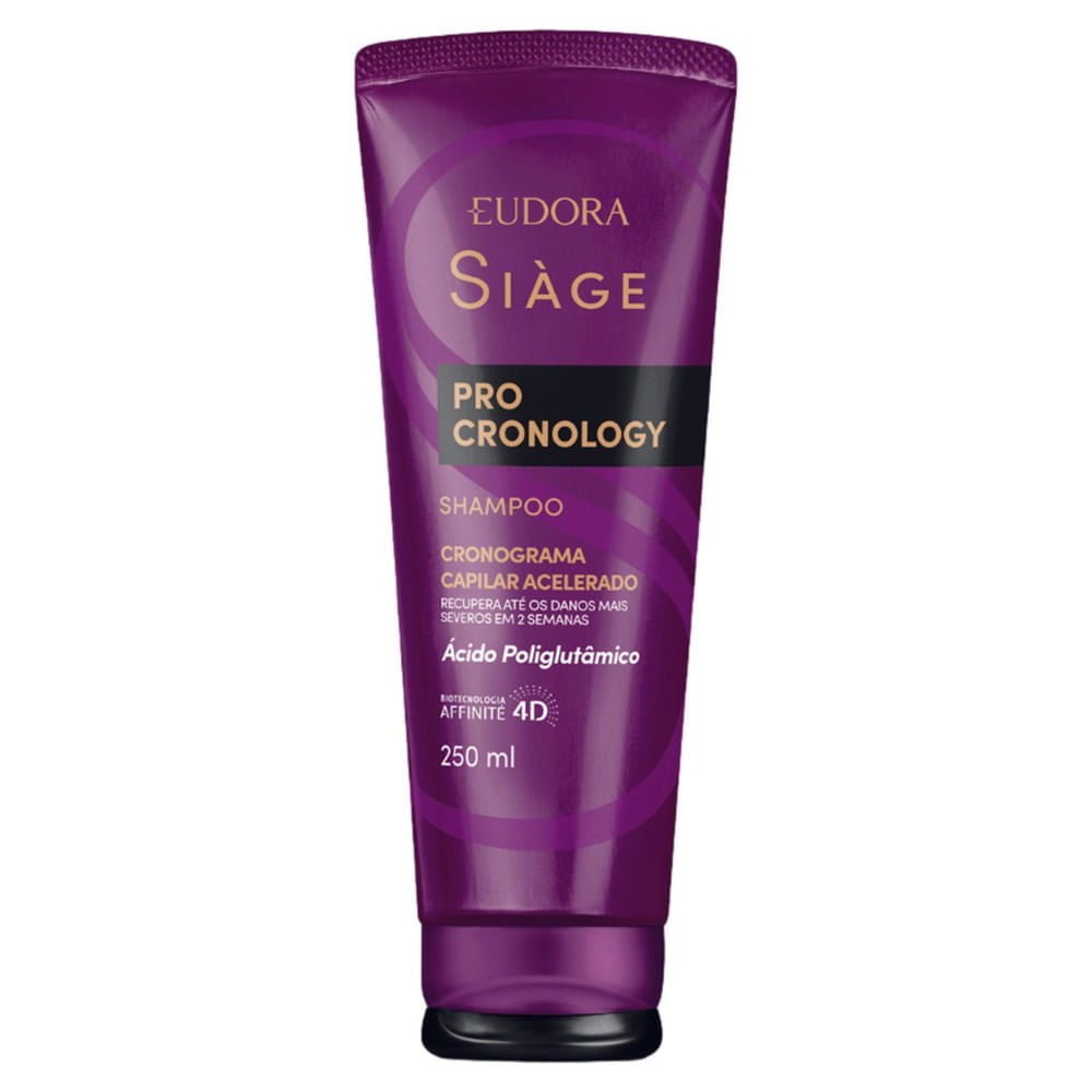 Shampoo Eudora Siàge Pro Cronology Cronograma Capilar Acelerado 250ml em Oferta na Shopee