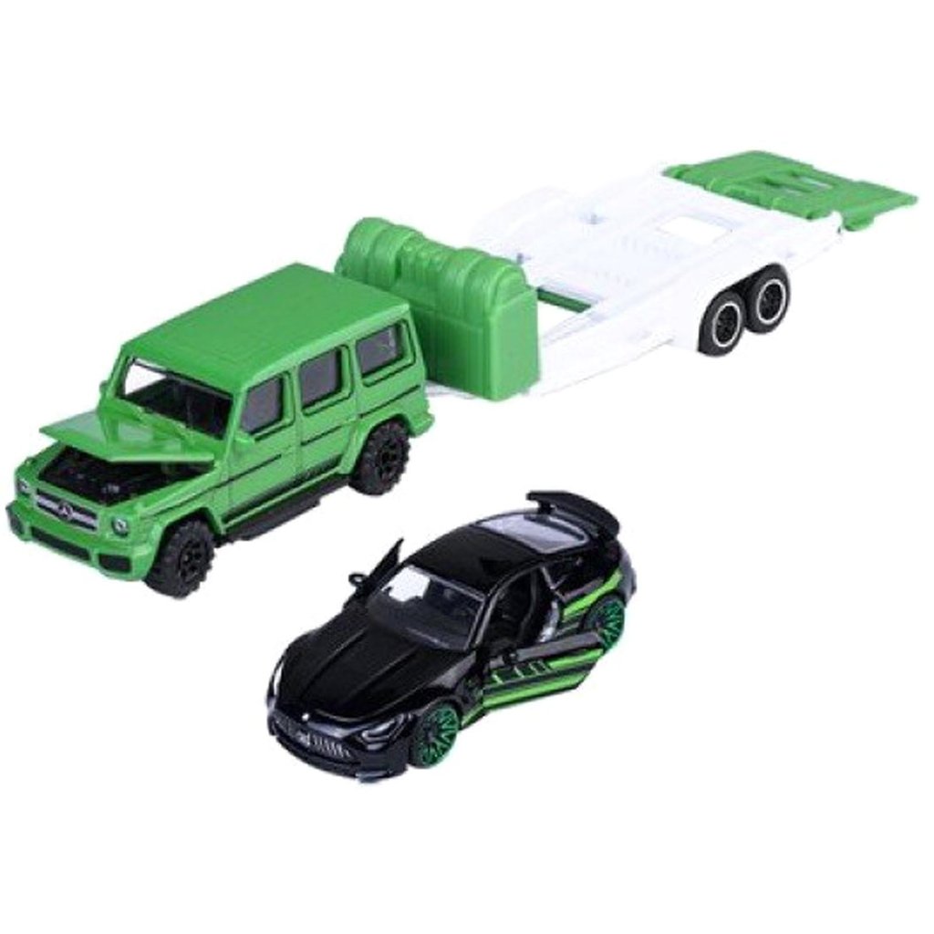 Miniatura - 1:64 - Mercedes G63 e GT63 - Mercedes-AMG Trailer - Majorette 8502103000