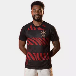 Camiseta Flamengo Pherusa CRF 130 Anos Masculina - Preto e Vermelho