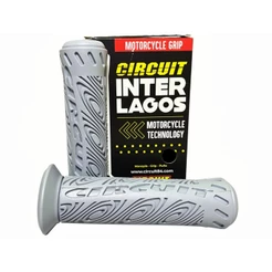 PAR DE MANOPLA CIRCUIT INTERLAGOS PLUS UNIVERSAL (CINZA) XRE / TITAN / FAN / START / FAZER / FACTOR