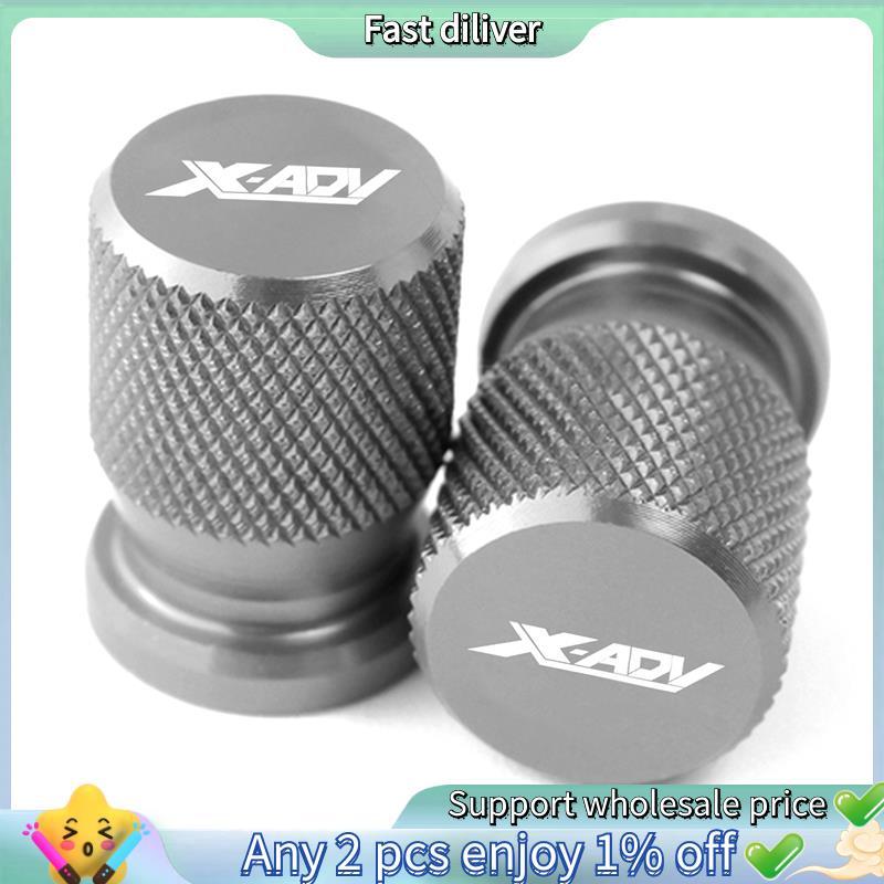 Tampas À Prova De Poeira Para Motocicleta , Tampa De Porta De Ar Válvula De Pneu De Alumínio CNC XADV750 XADV150 X-ADV 2