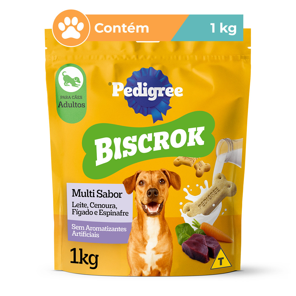 Petisco Pedigree Biscrok Adulto Multi Cães 1kg