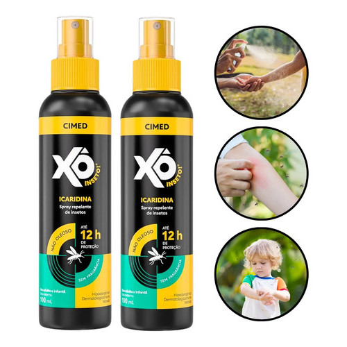 Kit 2 Repelente Xô Inseto Icaridina Spray 100 ML Cimed