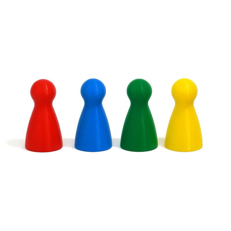 Kit Peões para Jogos de Tabuleiro em PLA | Peças Coloridas 3D para Board Games