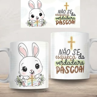 Xícara Xícara Caneca Personalizada Páscoa Jesus Xícara Presente Lembrança Promoção Coelhinho Novidade Novidade Xícara