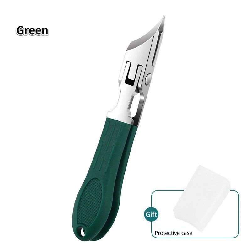 Cortador De Unhas Curvo De Aço Inoxidável , Para Mãos E Pés , Removedor De Cutícula Antiespuma .